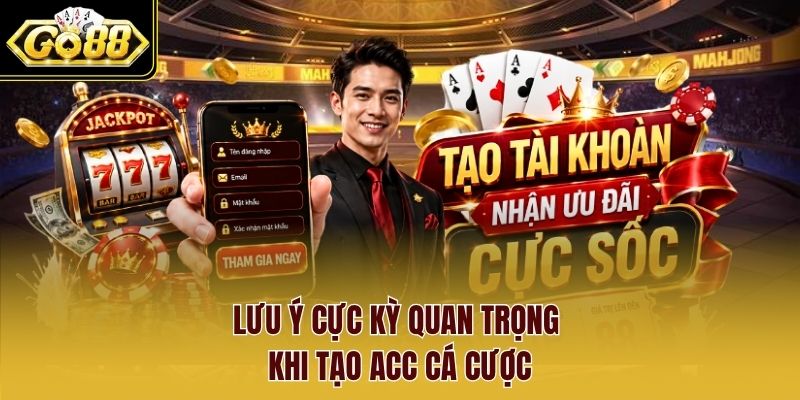 Lưu ý cực kỳ quan trọng khi tạo acc cá cược Lưu ý cực kỳ quan trọng khi tạo acc cá cược